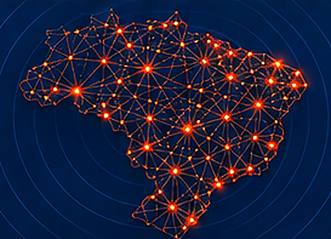 Mapa de cobertura da i9 Operadora